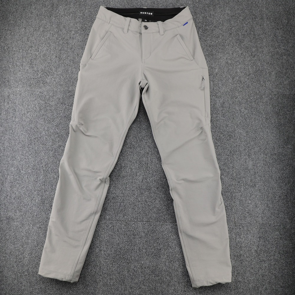 Burton Women's Winter Shelter Pants Snow Pants Nylon Spandex Gray 24 (28x30)
